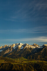 Canvas Print - Autumn Dachstein massif, Styria, Austria