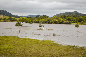 Lake in the village of Lapinha da Serra in the state of Minas Gerais in Brazil.
This lake was formed by an electric power company to generate energy for the region. But its scenic beauty attracts tour