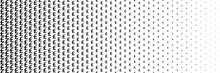 Horizontal Black Halftone Of Pound Sterling Currency Sign Design For Pattern And Background.