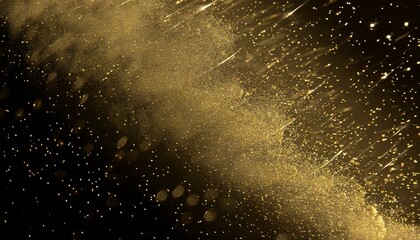Wall Mural - gold splash particles isolated overlay metallic background luxury golden texture small glitter point