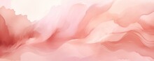 Rose Gold Watercolor Abstract Background