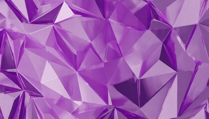 Wall Mural - 3d render abstract amethyst crystal background faceted texture purple gem macro panorama wide panoramic polygonal wallpaper