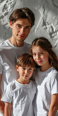 Sticker - Familie mit T-Shirt Mock