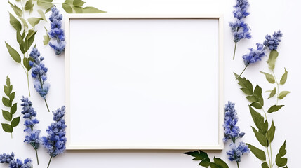 Poster - frame with flowers
