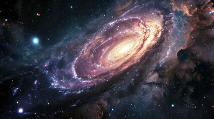 Wall Mural - amazing wallpapers featuring swirling galaxies and constellations in outer space