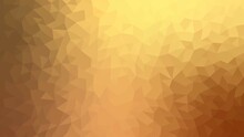 Yellow gold abstract polygonal background. Geometric origami style with gradient	