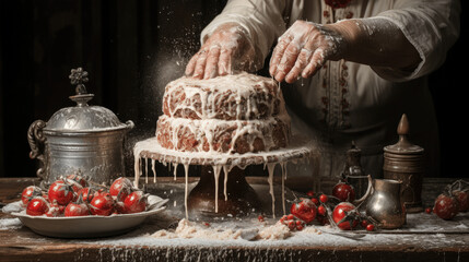 Wall Mural - icing cake