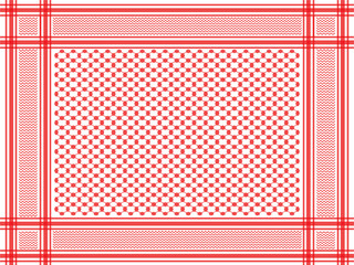 oriental red arabian scarf pattern