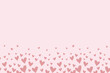 Pink heart pattern doodle background for Valentine love party baby shower vector illustration.	
