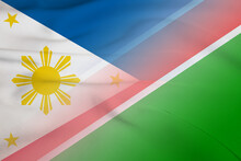 Philippines And Namibia Government Flag Transborder Relations NAM PHL