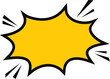 © ahsancreative - Yellow Boom comic explosion