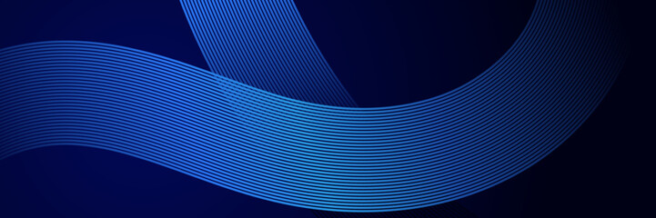 Wall Mural - elegant dark background with glowing lines