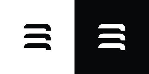 modern and Unique  letter E initials logo design