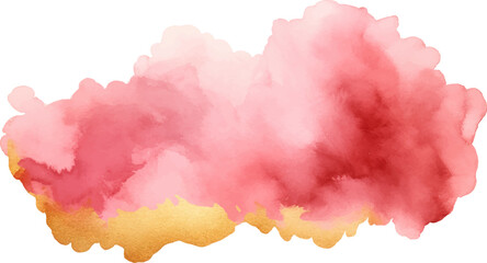 Wall Mural - watercolor pink gold background