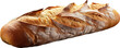 Delicious long bread isolated on transparent background