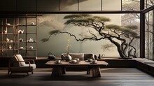 A Concise And Elegant Chinese Zen Tea House Des Ai Generated Art