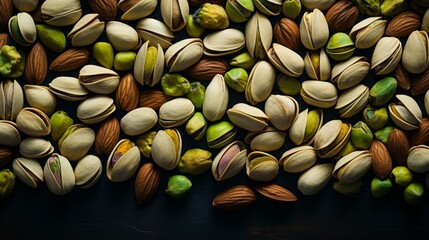 Wall Mural - Pistachio nut is the seed of the pistachio tree Pistacia vera