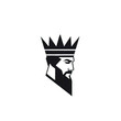 © Thanthara - Design of minimalist logo featuring a king in black