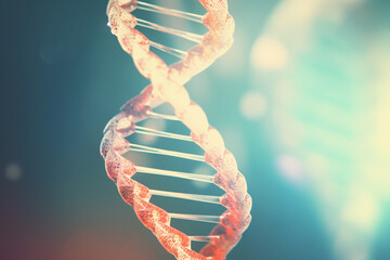 Poster - Clean and minimal illustration of the DNA double helix, perfect for genetic research articles.