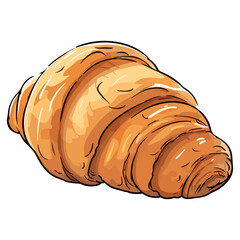 Wall Mural - croissant vector illustrations