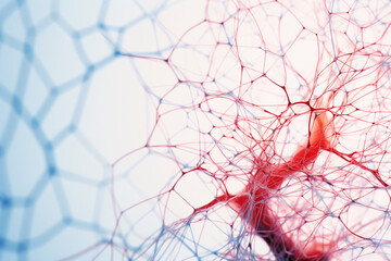 Poster - Minimalistic illustration showcasing connections within the human brain, fitting for neuroscience studies.