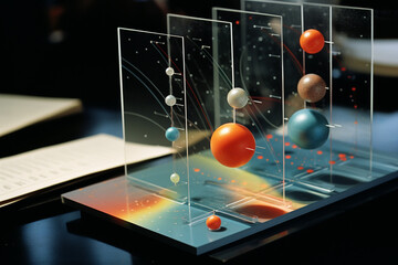 Poster - Clear and minimal visualization of physics laws and principles for theoretical physics papers.