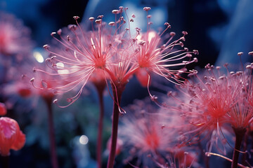 Poster - A burst of abstract poisonous blossoms, showcasing their allure with a touch of danger.