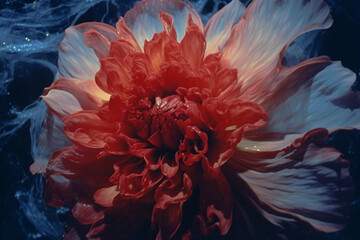 Poster - Abstract depiction of deadly petals unfolding, revealing their beauty laced with toxicity.
