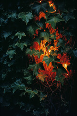 Poster - Abstract illumination of an enigmatic ivy, visually intriguing and subtly venomous.