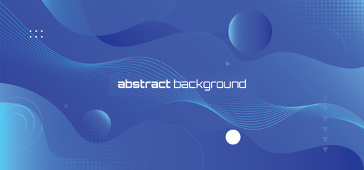 Wall Mural - Abstract business purple gradient wave or curved shape isolated on blue background . Modern futuristic background. For landing page, book cover, brochure, flyer, magazines, banner, header and more