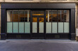 © eric - typical french boutique  facade, parisian black painted storefront template