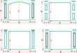 vector sketch illustration illustration of a collection of classic colonial node entrance gate designs