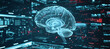 © Eliya - Concept of neural science, brain computer AI interface, scan, brain neurology and neural network