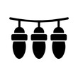 © Bendix - Christmas lights in a string vektor icon illustation