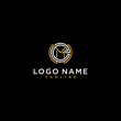 letter me or em circle luxury abstract monogram logo design inspiration