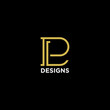 letter pl or lp luxury monogram logo design inspiration