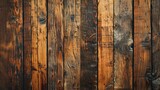 Fototapeta Desenie - Old vintage brown wooden texture, wooden plank floor. Wood timber wall background.