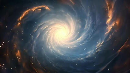 Wall Mural - immerse yourself in a celestial journey, as stars le and galaxies swirl in this mesmerizing ethereal