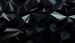 3d render abstrac t black crystal background facete