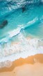 © cac_tus - Aerial View of a Sandy Beach with Waves