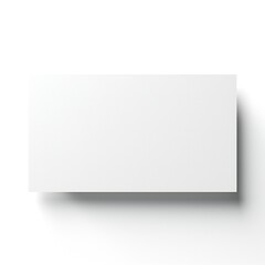Wall Mural - white empty business cards stack mockup isolated on white background generative ai