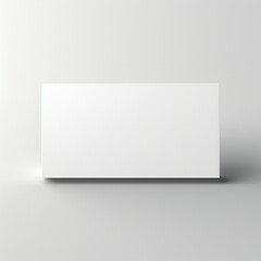 Wall Mural - white empty business cards stack mockup isolated on white background generative ai