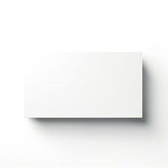 Wall Mural - white empty business cards stack mockup isolated on white background generative ai