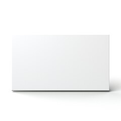 Wall Mural - white empty business cards stack mockup isolated on white background generative ai