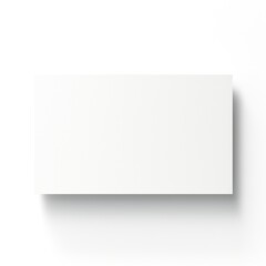 Wall Mural - white empty business cards stack mockup isolated on white background generative ai
