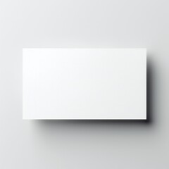 Wall Mural - white empty business cards stack mockup isolated on white background generative ai