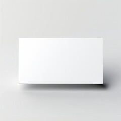 Wall Mural - white empty business cards stack mockup isolated on white background generative ai