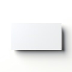 Wall Mural - white empty business cards stack mockup isolated on white background generative ai