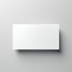 Wall Mural - white empty business cards stack mockup isolated on white background generative ai