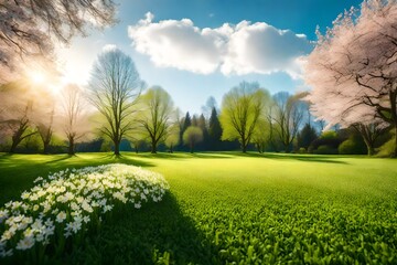 landscape with grass and sky